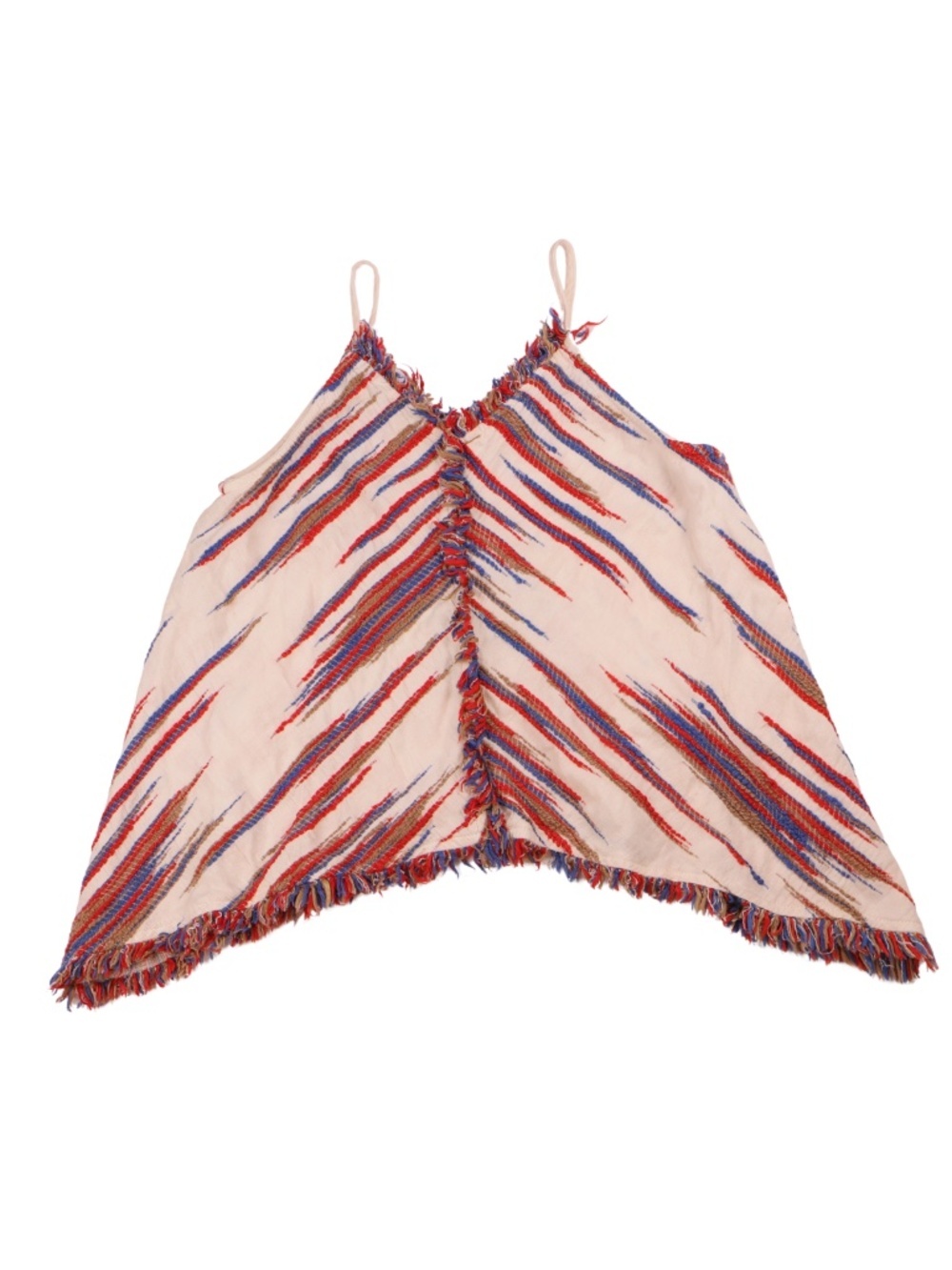 THML Fringe Chevron Swing Tank Top Small Boho Boutique